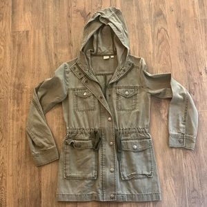 Nordstrom jacket, olive green color, size XS